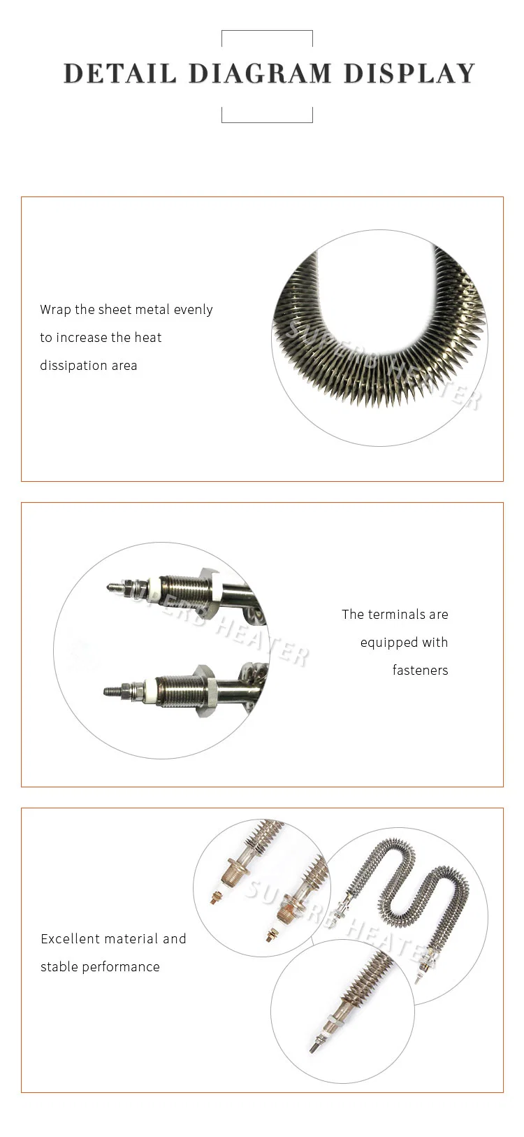 Industrial Air Finned Heater for Duct / Load Bank/Dryers and Ovens