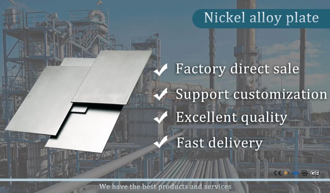 Nickel Alloy Inconel 600/625/718/725 Hastelloy B2/X/C/C22/C276/G-30 Incoloy 800/800h/825/925 Monel 400/K500/404 Coil/Strip/Sheet/Plate